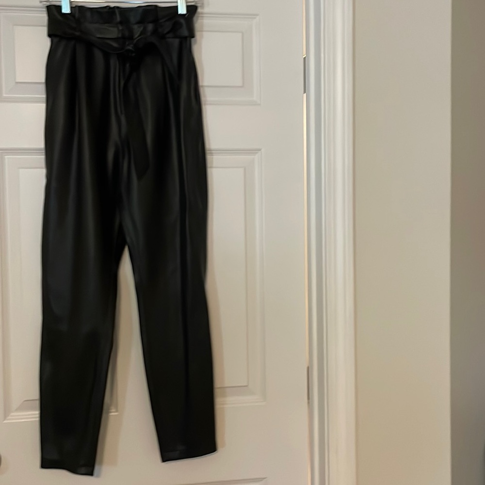 BB Dakota, black  faux leather pants
